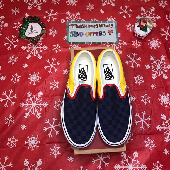 Checkerboard Slip On Vans - Picture 5 of 8